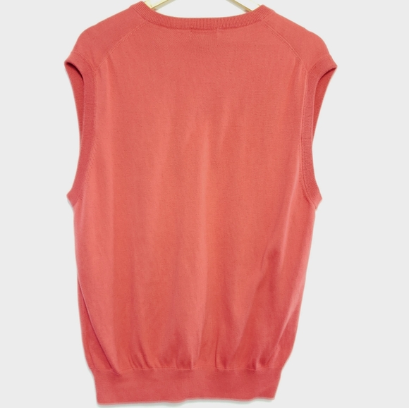 Brooks Brothers Supima Cotton Melon Sweater Vest - Picture 2 of 5